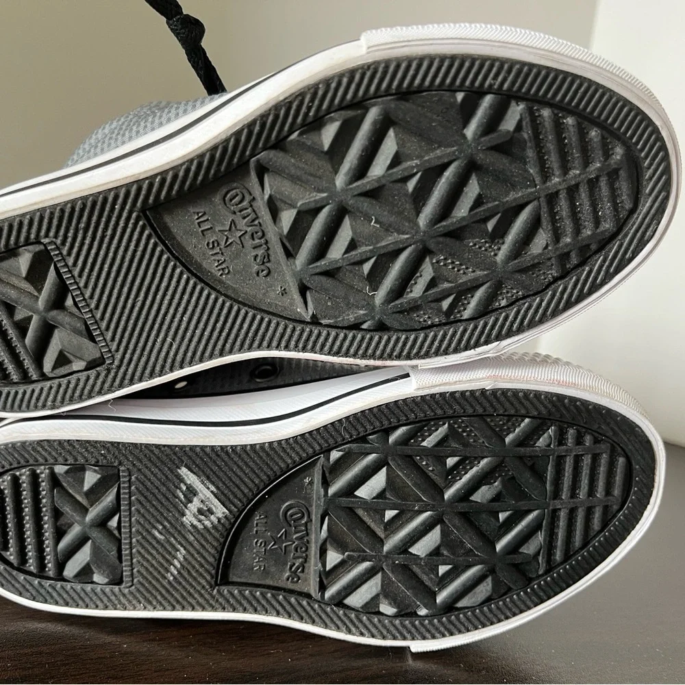 Converse Black and Gray Sneakers Iconic Design